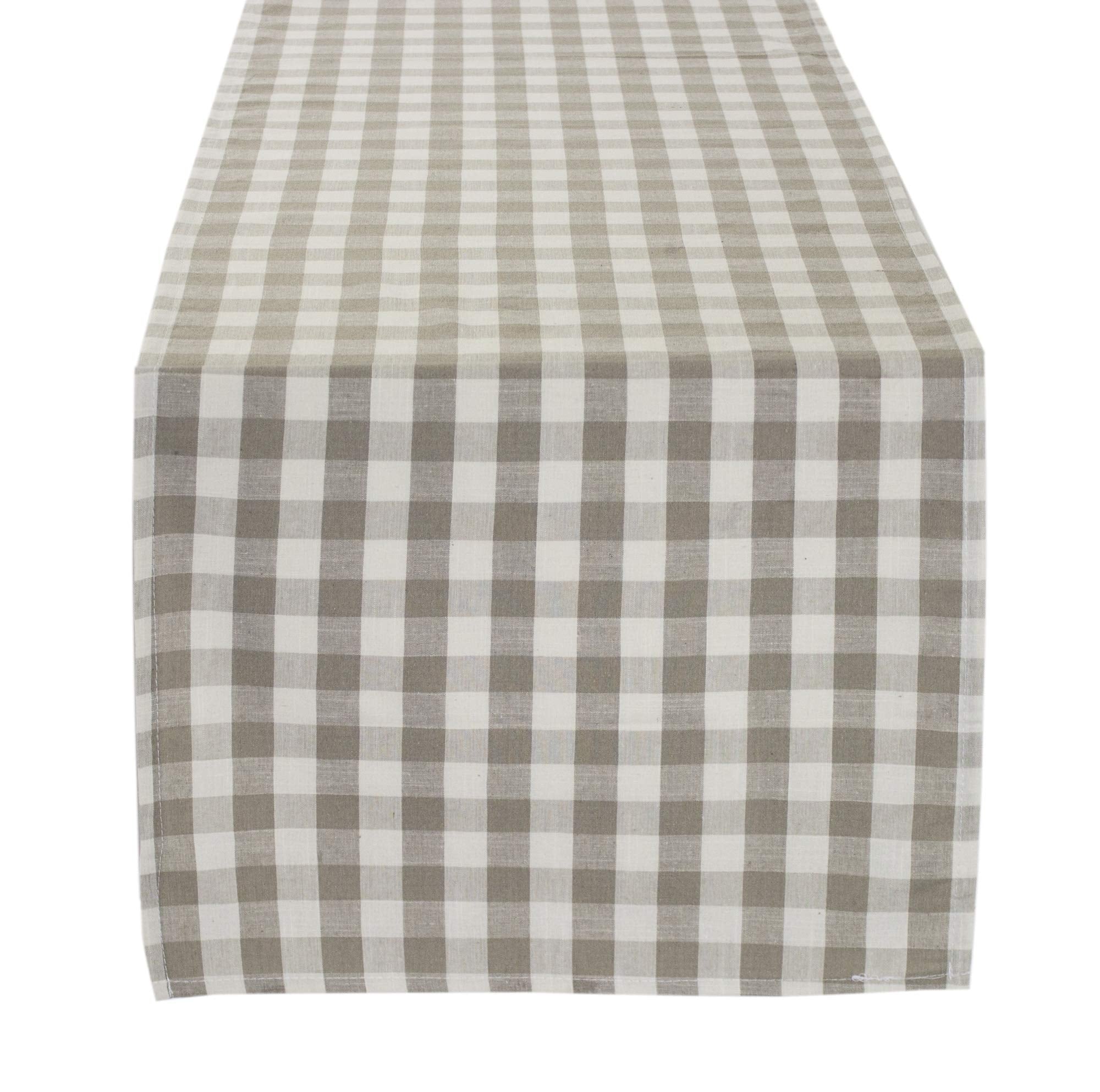 Fennco Styles Classic Gingham Checkered Tablecloth - Check Pattern Table Cover for Everyday Use, Country Theme Party, Banquets and Home Décor