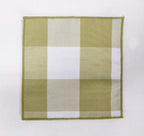 Fennco Styles Buffalo Check Double Layers Reversible Coasters 6"W x 6"L, Set of 4 - Handmade in USA - Plaid Cocktail Napkins for Everyday Use and Special Occasion