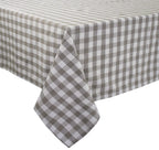 Fennco Styles Classic Gingham Checkered Tablecloth - Check Pattern Table Cover for Everyday Use, Country Theme Party, Banquets and Home Décor