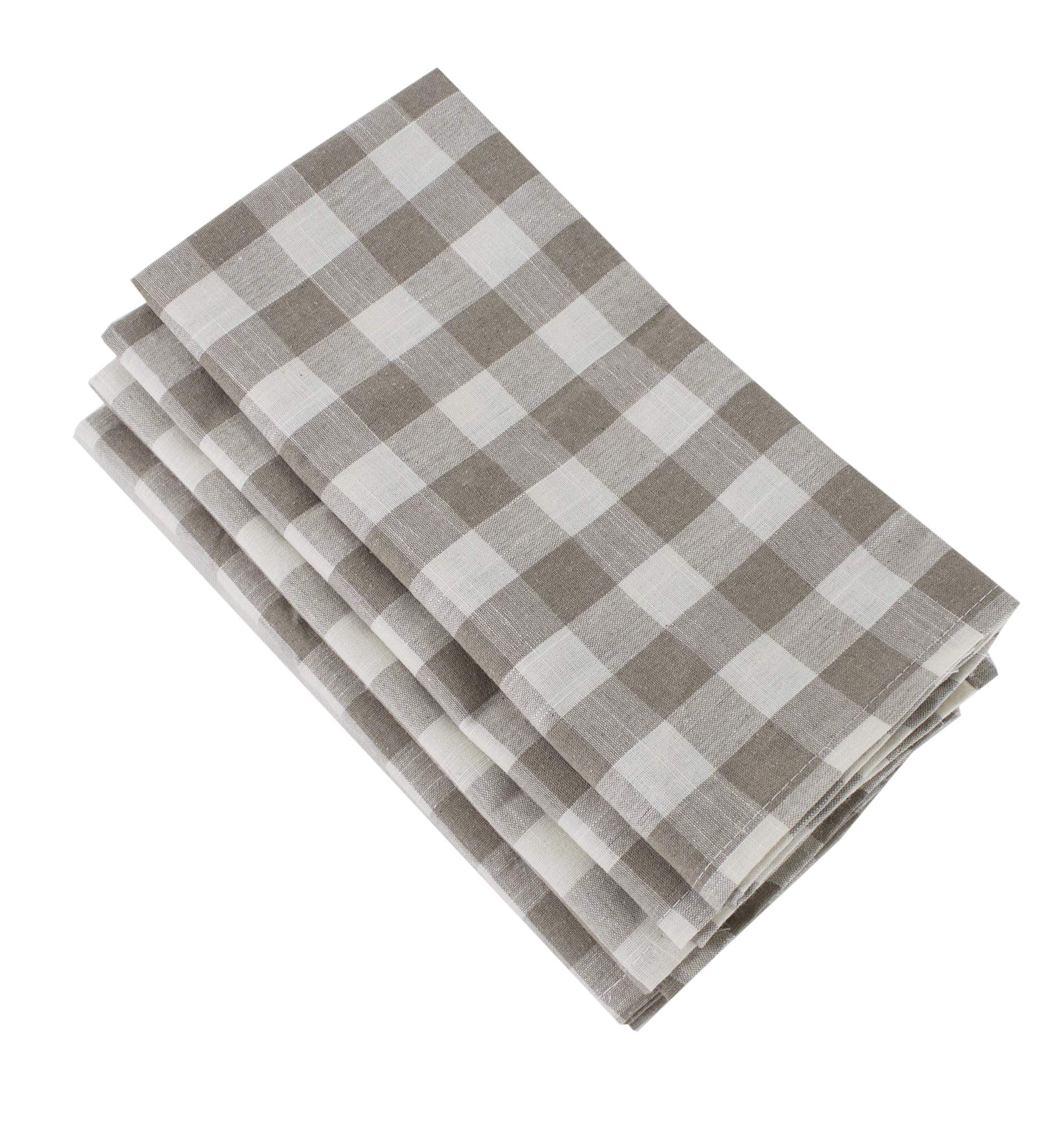 Fennco Styles Classic Gingham Checkered Tablecloth - Check Pattern Table Cover for Everyday Use, Country Theme Party, Banquets and Home Décor