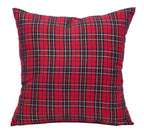 Fennco Styles Holiday Tartan Plaid Deer Christmas Decorative Throw Pillow Cover