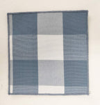 Fennco Styles Buffalo Check Double Layers Reversible Coasters 6"W x 6"L, Set of 4 - Handmade in USA - Plaid Cocktail Napkins for Everyday Use and Special Occasion