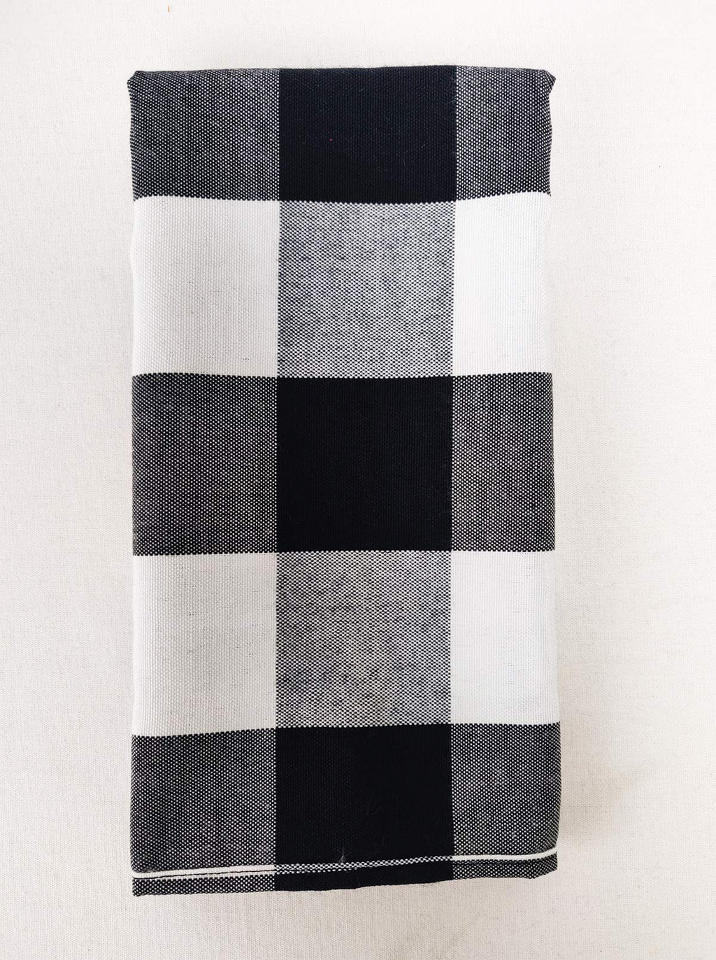 Fennco Styles Buffalo Check Design Tablecloth 54" W x 54" L - Handmade in USA - Plaid Rustic Table Cover for Everyday Use, Banquet, Holiday, Family Gathering and Special Occasion