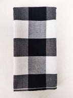 Fennco Styles Buffalo Check Design Tablecloth 54" W x 54" L - Handmade in USA - Plaid Rustic Table Cover for Everyday Use, Banquet, Holiday, Family Gathering and Special Occasion