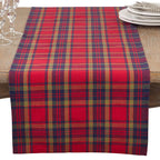 Fennco Styles Classic Plaid Design Tabletop Collection