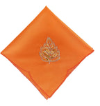 Fennco Styles Embroidered Sequin Autumn Leaves Table Runner 16" W X 33" L - Terracotta Harvest Foliage Table Cover for Thanksgiving, Holiday, Banquets, Special Occasion