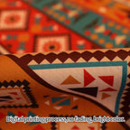 Bohemian Fall Colors Linen Sofa Cover Pet-Friendly Washable