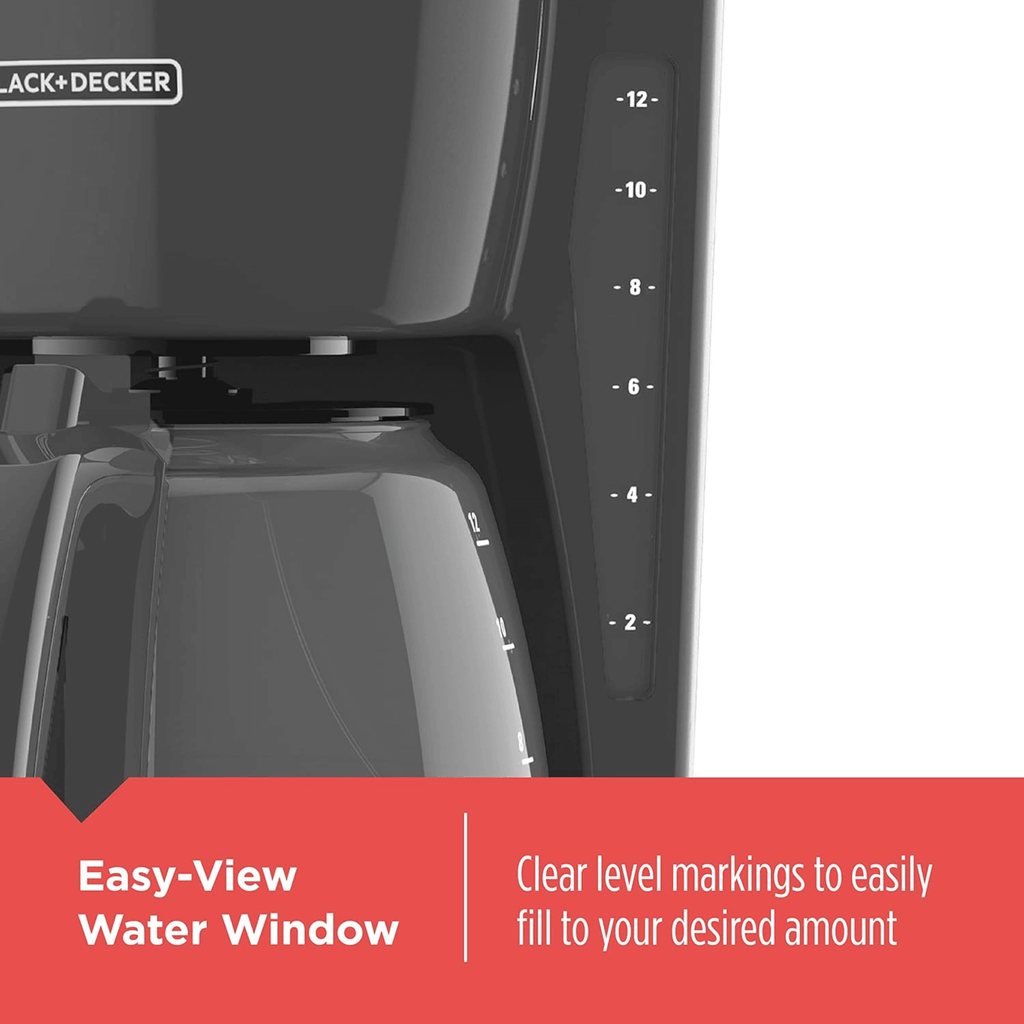 Black & Decker 12 Cup Programmable Coffee Maker with Digital Controls - REFURBISHED
