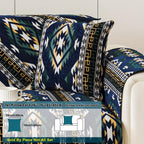 Boho Winter Couch Cover - Chic Snow Chenille Pet Protector