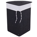 Corner Bamboo Hamper Laundry Basket in FOUR colors