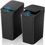 Automatic Touchless, Smart Garbage Can with Lid, 2 Pack 4 & 2.2 Gallon , Motion Sensor