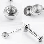 Stainless Steel Flour Duster for Baking, Long Handle Flour Sifter, Powdered Sugar Shaker Duster, Baking Sifter, Kitchen Gadgets, Baking Supplies