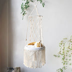 Macrame Hanging Cat Bed & Swing