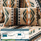 Boho Winter Couch Cover - Chic Snow Chenille Pet Protector