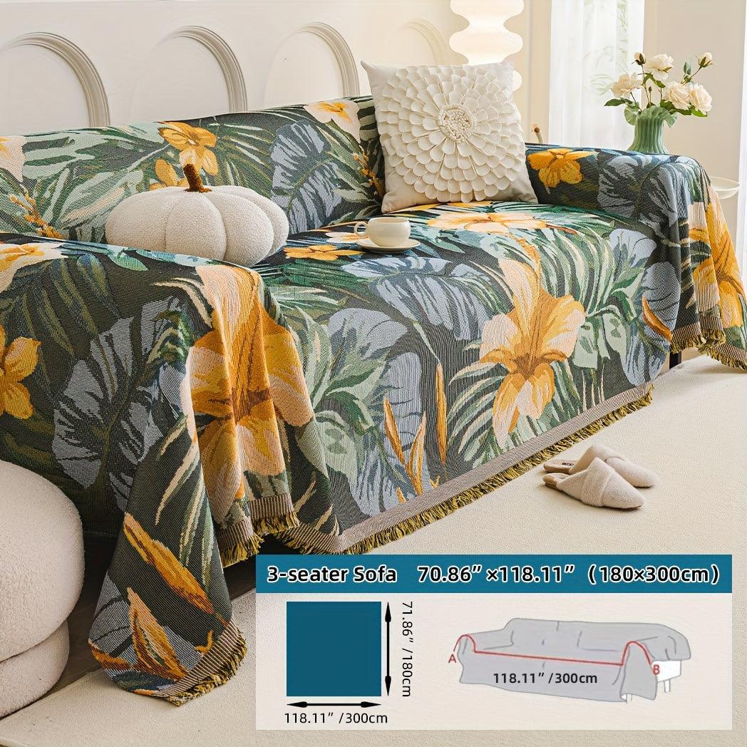 Boho Chic Double-sided Chenille Sofa Cover 6 Gorgeous styles For all Seasons
