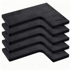 Rustic Corner Floating Shelves Set of 5 – Wall Mounted Wood Shelves