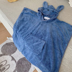 Trendy Rabbit Hooded Cartoon Bathrobes For Girls Boys