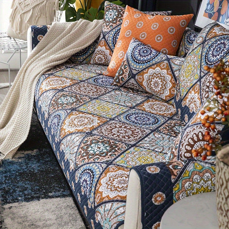 Colorful Boho Sofa Cover Pet Protector