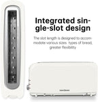 Fits-Anywhere 750W Slim Toaster with 6 Shade Settings, Cancel, Reheat & Defrost, Removable Crumb Tray - Perfect Toast Every Time!