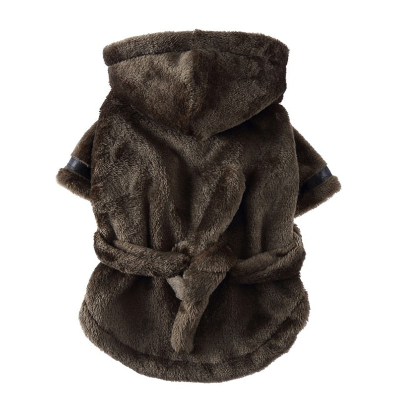 Pet Bathrob Dog Pajamas Sleeping Clothes Soft Pet Bath Drying Towel Clothes winter Warm pajamas for Puppy Dogs Quick Drying