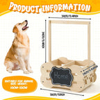 Dog Storage Organizer Wooden Closet Toy Clothes Rack Hangers 20in