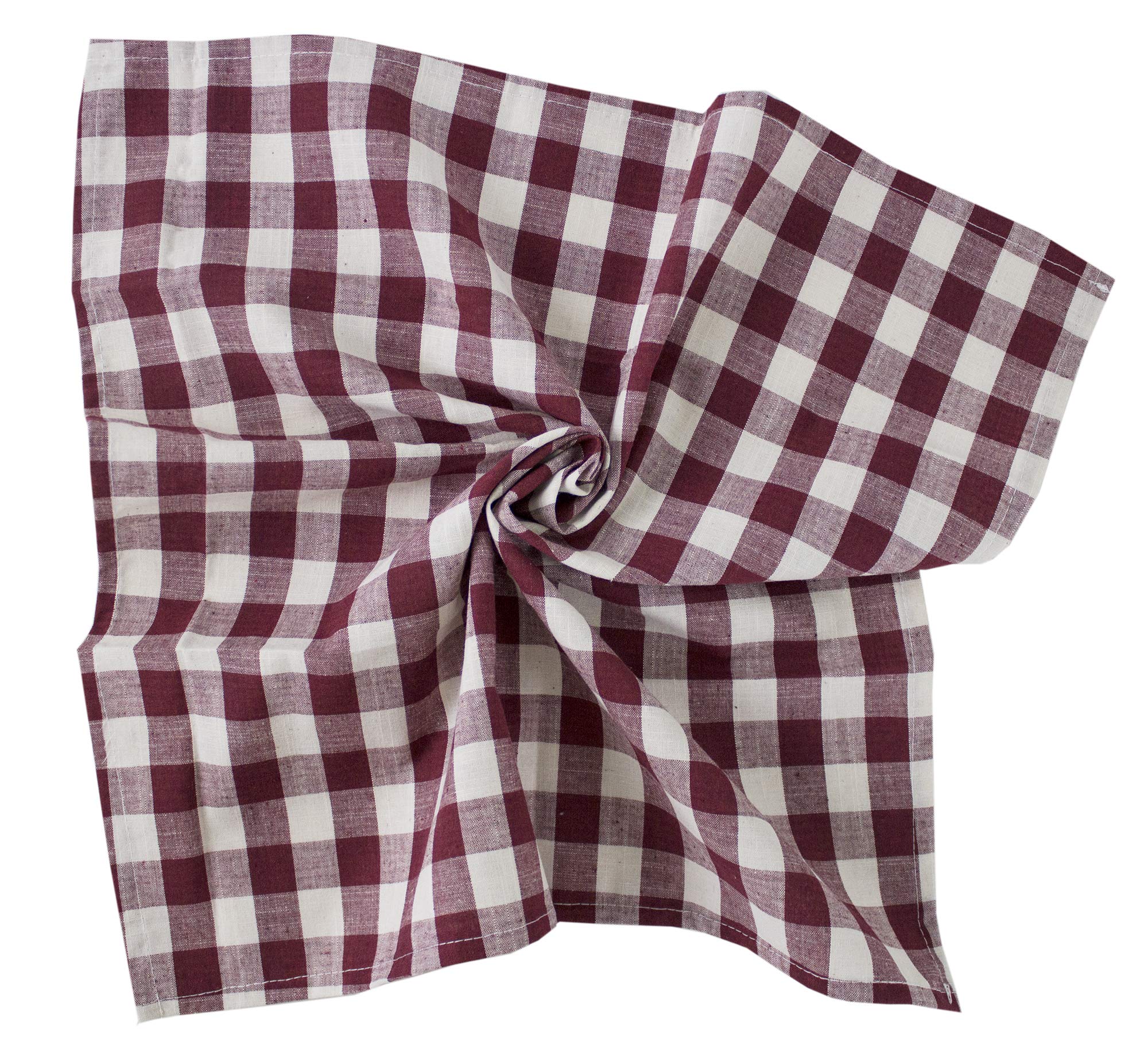 Fennco Styles Classic Gingham Checkered Tablecloth - Check Pattern Table Cover for Everyday Use, Country Theme Party, Banquets and Home Décor