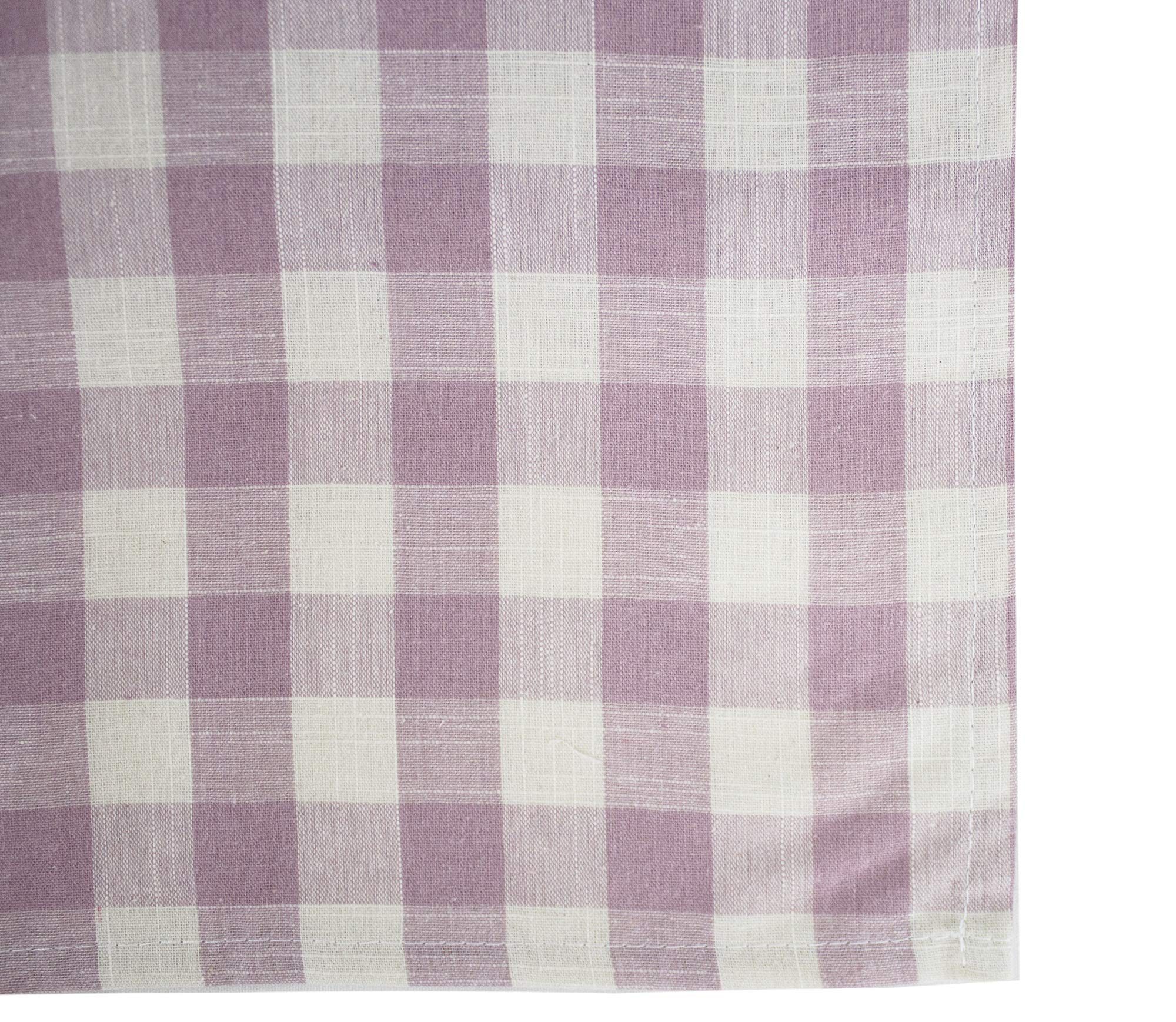 Fennco Styles Classic Gingham Checkered Tablecloth - Check Pattern Table Cover for Everyday Use, Country Theme Party, Banquets and Home Décor