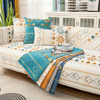 Geometric Bohemian Chenille Slipcovers Pet/Kid Friendly Washable