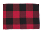 Fennco Styles Rustic Buffalo Check Holiday Plaid Cotton Placemats 14" x 20", Set of 4