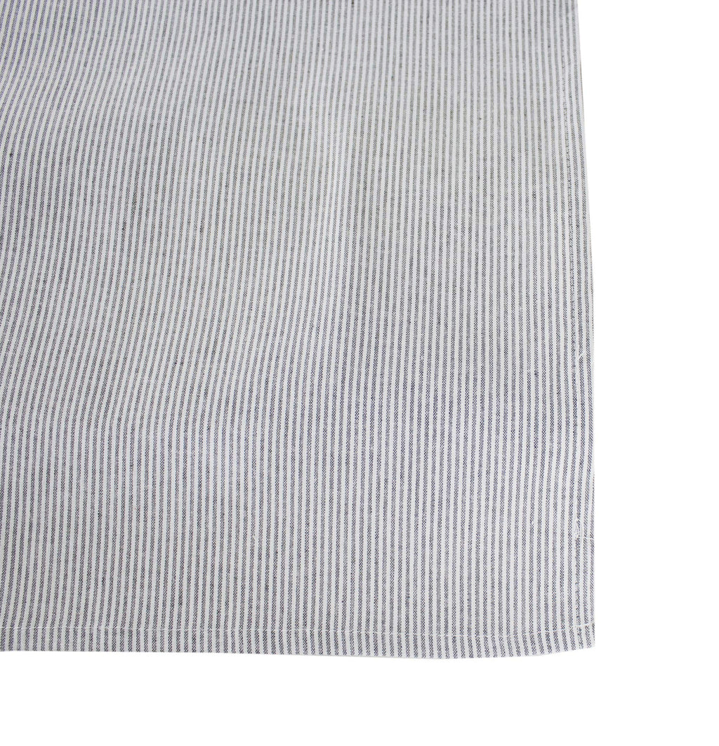 Fennco Styles Farmhouse Neutral Striped 100% Pure Cotton Table Runner 16 x 54 Inch - Grey Table Linens for Everyday Use, Banquets, Family Gathering, Special Events and Home Décor