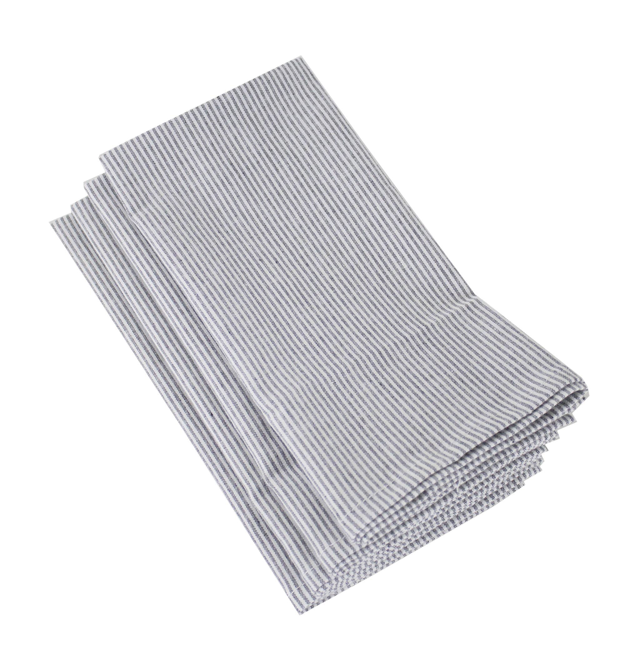 Fennco Styles Farmhouse Neutral Striped 100% Pure Cotton Tablecloth - Yellow Tablecloth for Everyday Use, Banquets, Family Gathering, Special Events and Home Décor