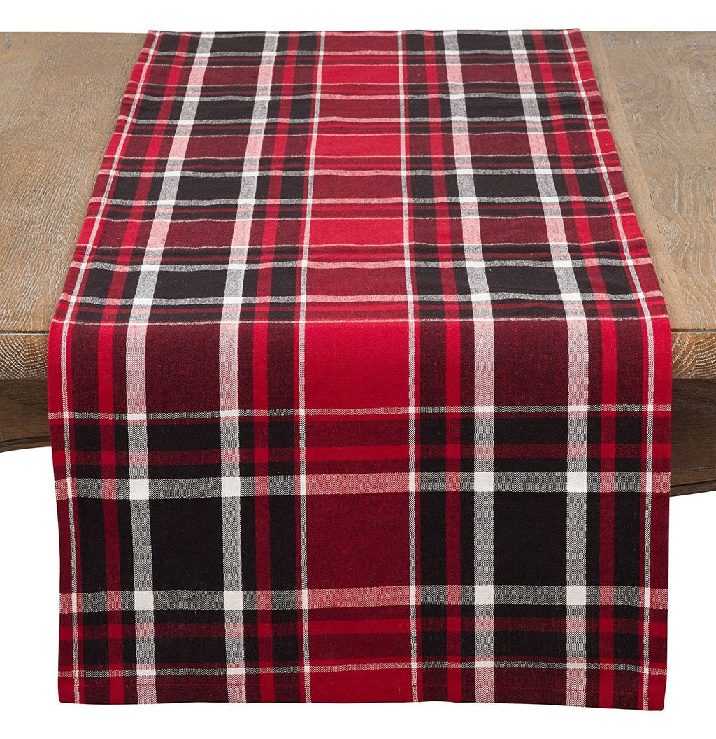 Fennco Styles Classic Plaid Design Tabletop Collection