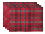 Fennco Styles Holiday Tartan Plaid Dazzle Christmas Decorative Table Runner - Red Table Cover for Winter Holidays, Home Decor, Family Gatherings