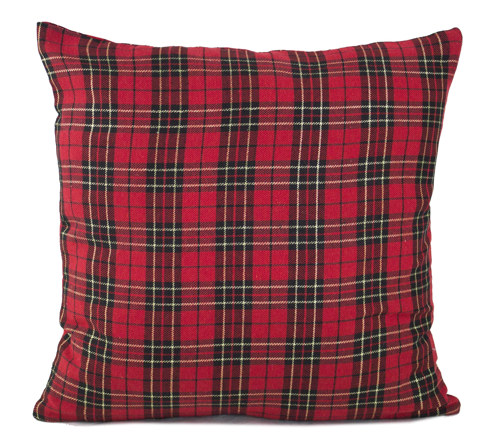 Fennco Styles Holiday Tartan Plaid Dazzle Christmas Decorative Throw Pillow