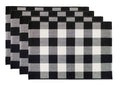 Fennco Styles Rustic Collection Buffalo Check with Rolled Hem Edge Table Runner