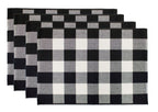 Fennco Styles Rustic Collection Buffalo Check with Rolled Hem Edge Table Runner