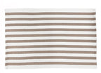 Fennco Styles Woven Classic Striped Area Rug 24" W x 51" L - Navy Blue Cotton Blend Carpet Indoor Outdoor Floor Mat for Living Room, Entryway, Bedroom and Floor Décor