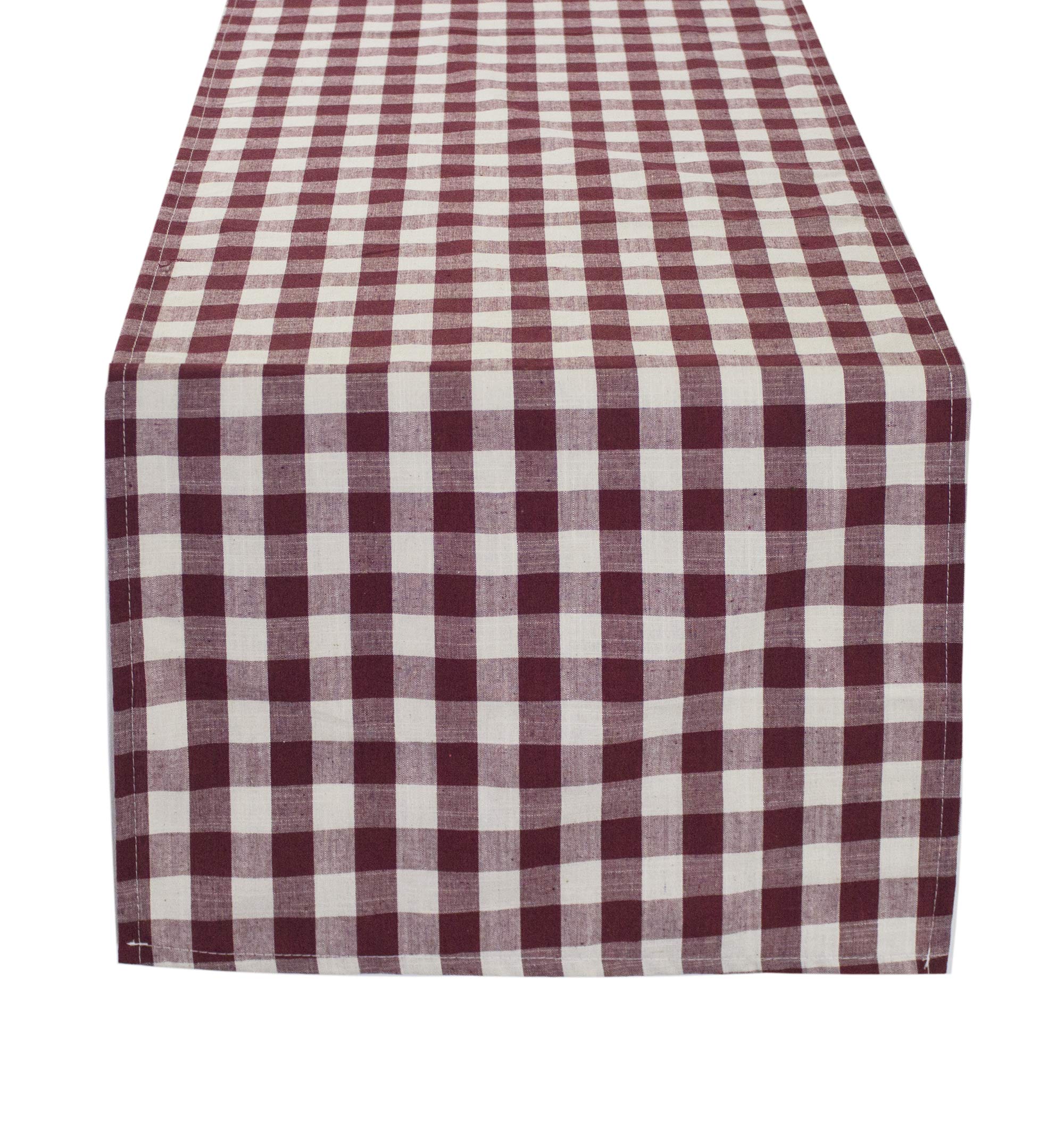 Fennco Styles Classic Gingham Checkered Tablecloth - Check Pattern Table Cover for Everyday Use, Country Theme Party, Banquets and Home Décor