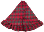 Fennco Styles Holiday Tartan Plaid Dazzle Christmas Decorative Tree Skirt