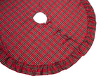 Fennco Styles Holiday Tartan Plaid Dazzle Christmas Decorative Tree Skirt