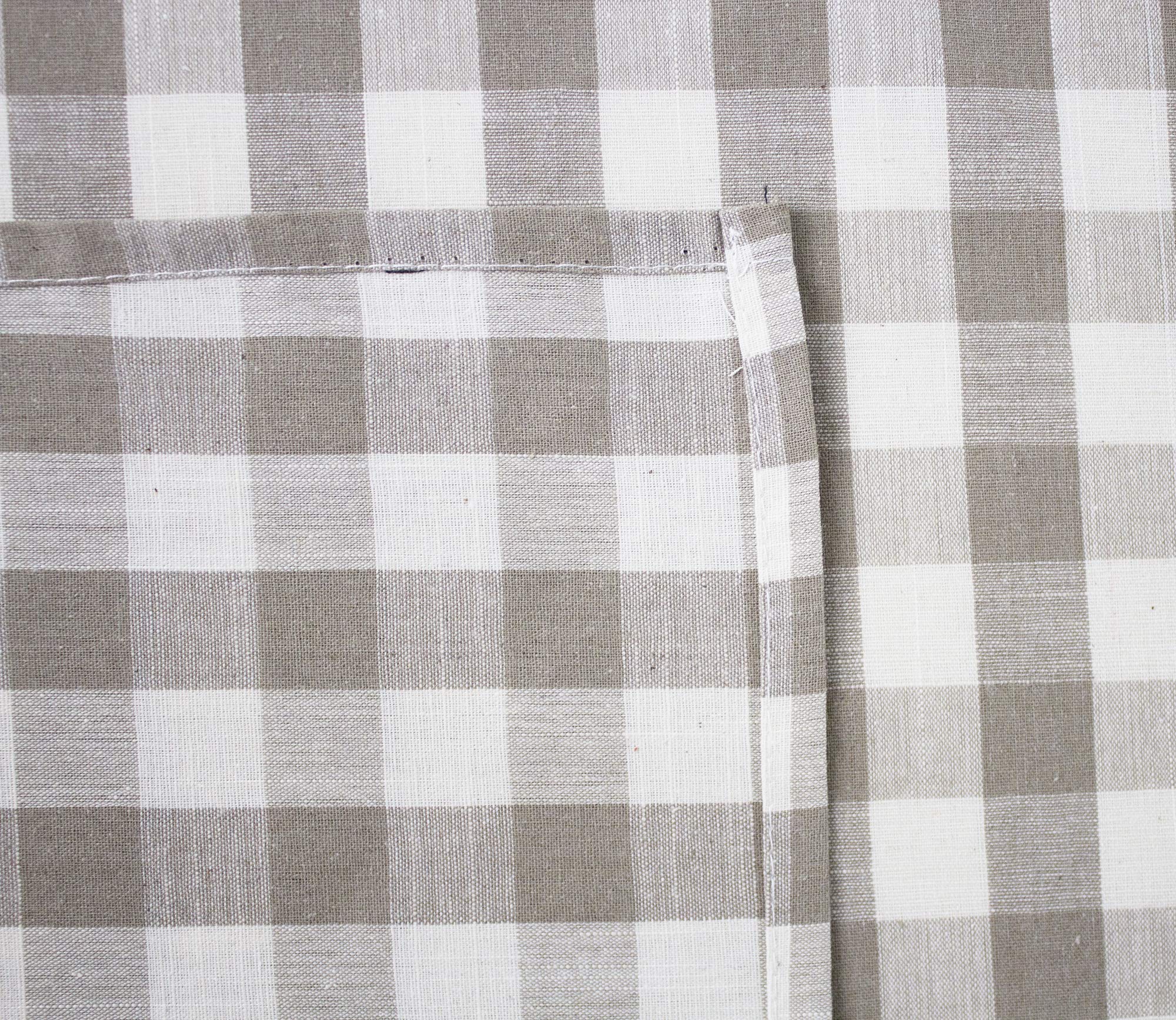 Fennco Styles Classic Gingham Checkered Tablecloth - Check Pattern Table Cover for Everyday Use, Country Theme Party, Banquets and Home Décor