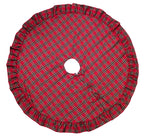 Fennco Styles Holiday Tartan Plaid Dazzle Christmas Decorative Tree Skirt