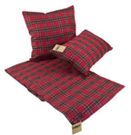 Fennco Styles Holiday Tartan Plaid Dazzle Christmas Decorative Table Runner - Red Table Cover for Winter Holidays, Home Decor, Family Gatherings