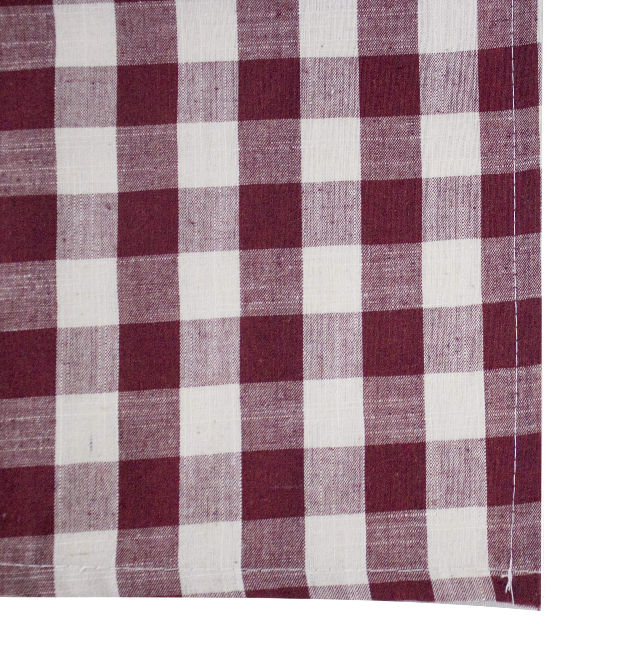 Fennco Styles Classic Gingham Checkered Tablecloth - Check Pattern Table Cover for Everyday Use, Country Theme Party, Banquets and Home Décor