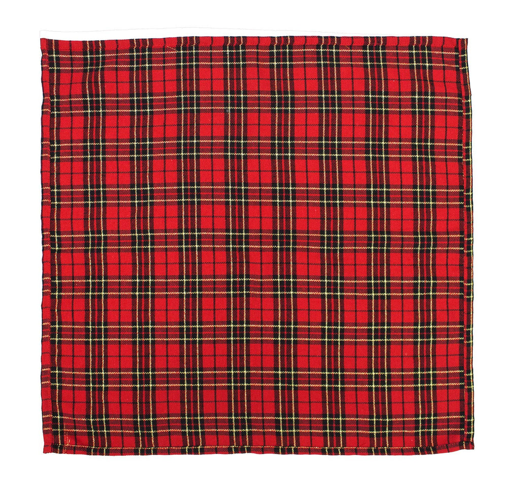 Fennco Styles Holiday Tartan Plaid Dazzle Christmas Decorative Table Runner - Red Table Cover for Winter Holidays, Home Decor, Family Gatherings