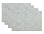 Fennco Styles Contemporary Chevron Tassel Cotton Blend 14 x 71 Inch Table Runner – Woven Table Runner for Indoor Party, Family Gathering, Beach House and Home Décor