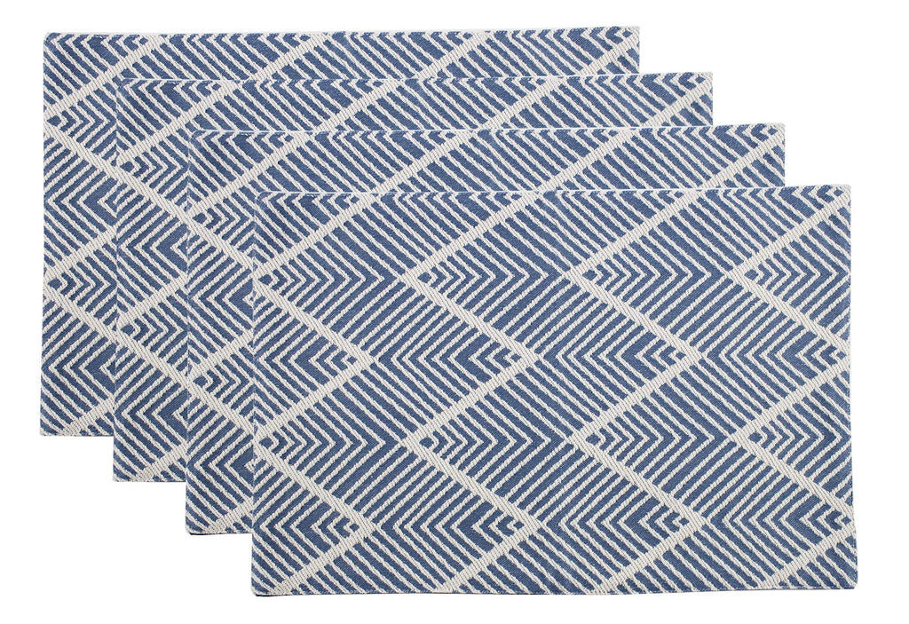 Fennco Styles Contemporary Chevron Tassel Cotton Blend 14 x 71 Inch Table Runner – Woven Table Runner for Indoor Party, Family Gathering, Beach House and Home Décor