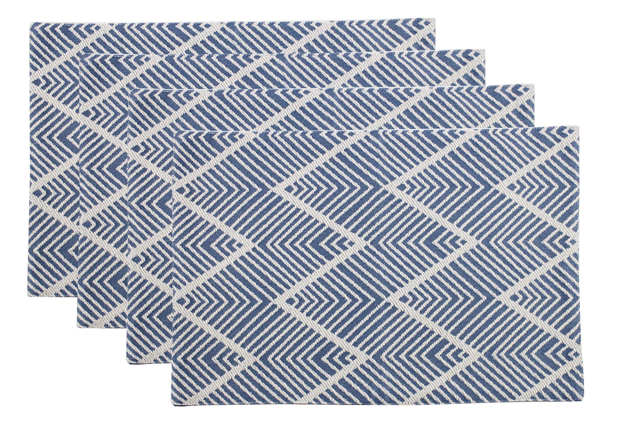 Fennco Styles Contemporary Chevron Tassel Cotton Blend 14 x 71 Inch Table Runner – Woven Table Runner for Indoor Party, Family Gathering, Beach House and Home Décor