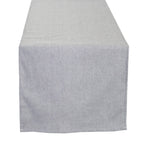 Fennco Styles Farmhouse Neutral Striped 100% Pure Cotton Table Runner 16 x 54 Inch - Grey Table Linens for Everyday Use, Banquets, Family Gathering, Special Events and Home Décor