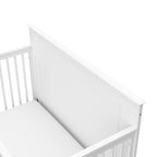 Solstice 5-In-1 Convertible Baby Crib, White